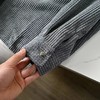 F031842春秋新款男士灯芯绒复古纯色宽松条纹衬衫上衣 商品缩略图7