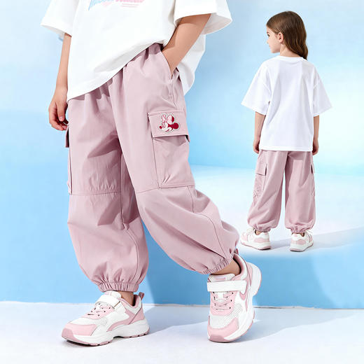 迪士尼米奇夏季男女童长裤工装裤ZD2FK018 商品图0