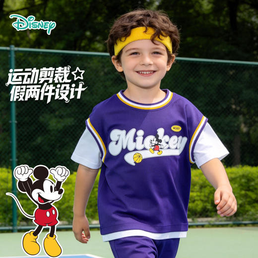 迪士尼玩转新生假两件夏日短袖T恤222DS0570 商品图8