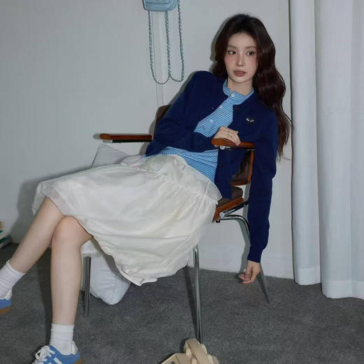 【9hd1】女士时尚圆领针织开衫毛衣！！ 商品图0