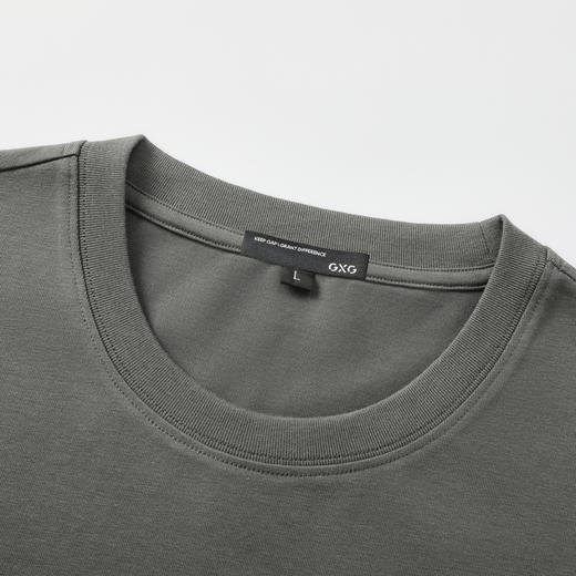 GXG男装【凉感透气】26夏季潮流字母印花宽松休闲男式圆领短袖T恤K&C 商品图5