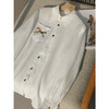 YAW8866亚麻刺绣衬衫 商品缩略图9