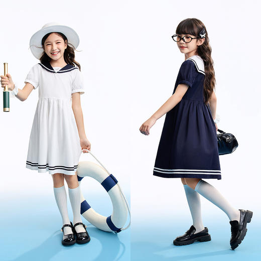 女童短袖连衣裙夏季新款安奈儿童装EG623549 商品图3