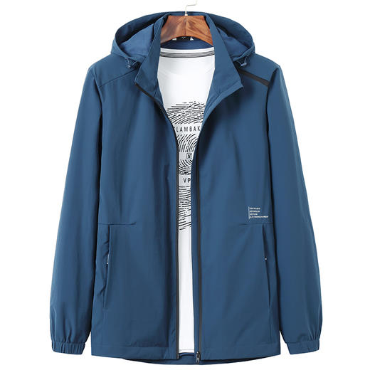 【DWN】大依优型大码男装春季休闲夹克外套商务百搭运动长袖连帽外套 商品图2