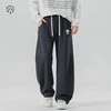 F031877新款四色串标相拼休闲运动版型男女同款情侣款宽松长裤 商品缩略图2