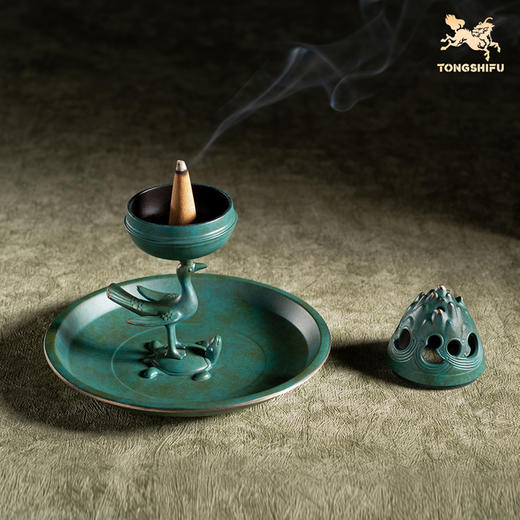 铜师傅 陕西历史博物馆系列《朱雀铜熏炉摆件》仿古青铜器纪念品 商品图3