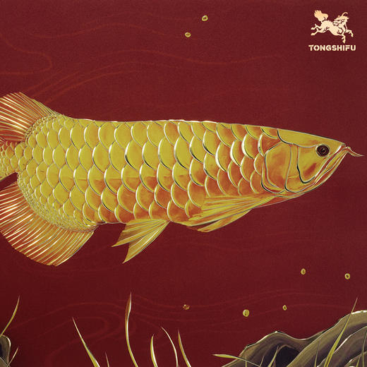 铜师傅 手工錾刻 铜雕画《福禄大吉（桌面）系列》办公室装饰画 商品图8