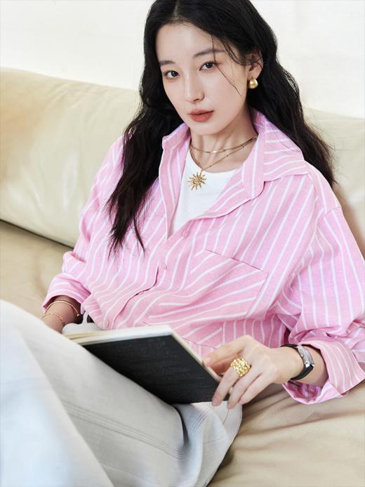 智性风采 色织条纹衬衫FCG1SHT048 商品图0