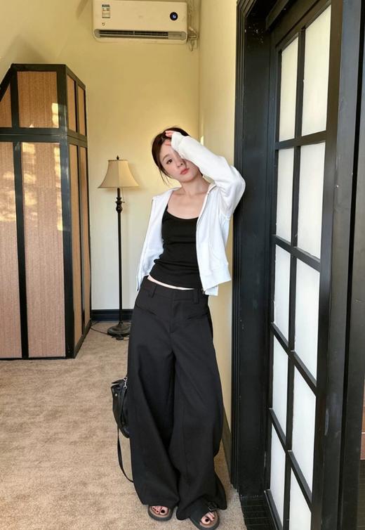 热门款~高级感设计感阔腿西装裤 商品图6