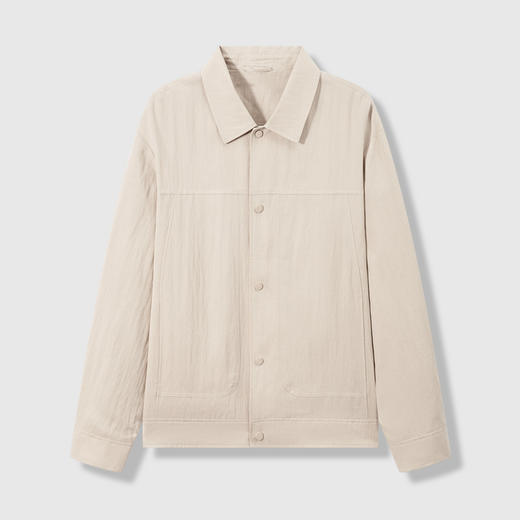 GXG男装26春季日常通勤简约翻领工装百搭舒适透气休闲男式夹克K&C 商品图2