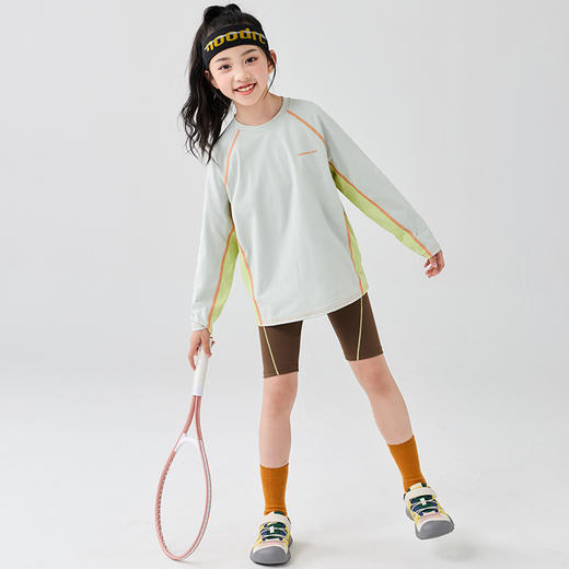 【爆款预售7天内发货】【新品钜惠】【宣纸速干，防晒UPF50+】【两件起拍，一件不发货】春夏季新款儿童宣纸衣长袖T中大童防晒吸湿排汗运动上衣 商品图5