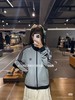 F031809刺绣三条杠织带撞色螺纹拼接复古休闲华夫格立领开衫外套 商品缩略图3