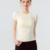 新款短袖女圆领修身百搭瑜伽上衣外穿t恤健身服跑步普拉提训练衣 000BMMZ446 商品缩略图1