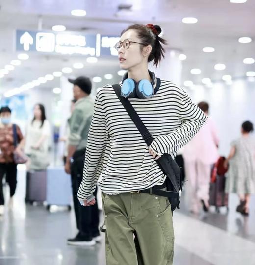 人手B入！ into天丝亚麻条纹   刘雯同款罩衫 康宝莱纱线  舒爽不粘腻   透气针织长袖T恤 商品图5