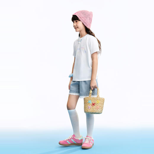 女童全腰牛仔短裤夏季新款安奈儿童装EG626598 商品图5