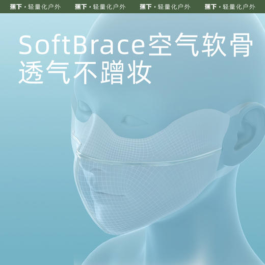 护眼角口罩！【蕉下冰屿透阔护眼角防晒口罩】23SS-冰屿系列透阔护眼角防晒口罩   0320 商品图4