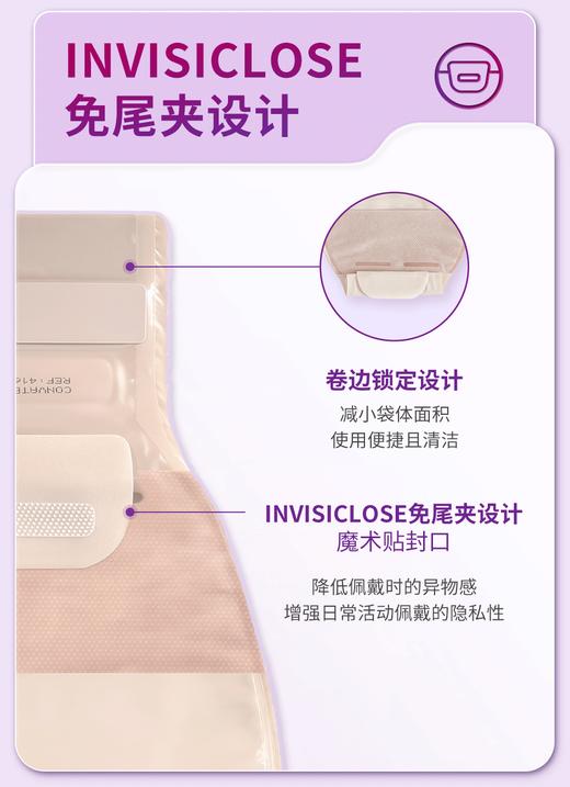 康维德舒洁两件式滤片式开口大便造口袋 416416/416417/416419/416420 商品图8