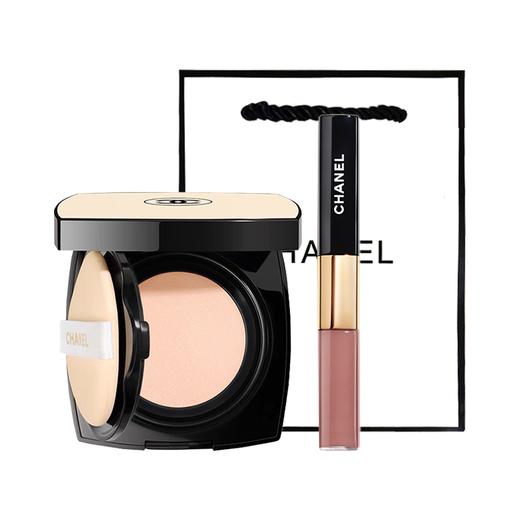 【送礼袋】 CHANEL香奈儿 新版果冻气垫15g+香奈儿双头唇釉正装8ml (唇釉4.5ml+唇蜜3.5ml  ) 香港直邮 商品图12