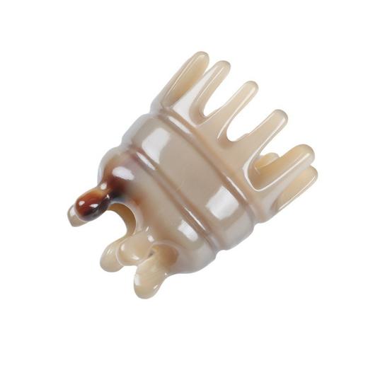 【牦牛按摩牛角梳】甄选牦牛角梳按摩点穴头部经络梳头疗梳洗头按摩洗发刷顺发梳子滋养头皮 商品图5