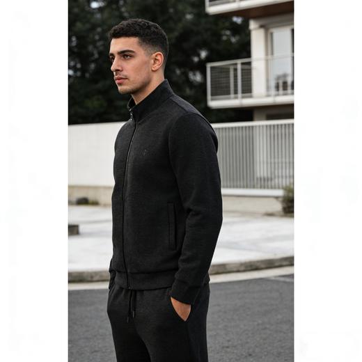 【铂雅复合面料 时尚外穿】SCHIESSER德国舒雅高端铂雅460g重时尚外穿立领拉链长袖长裤单件99/24143U 99/23495P 商品图0