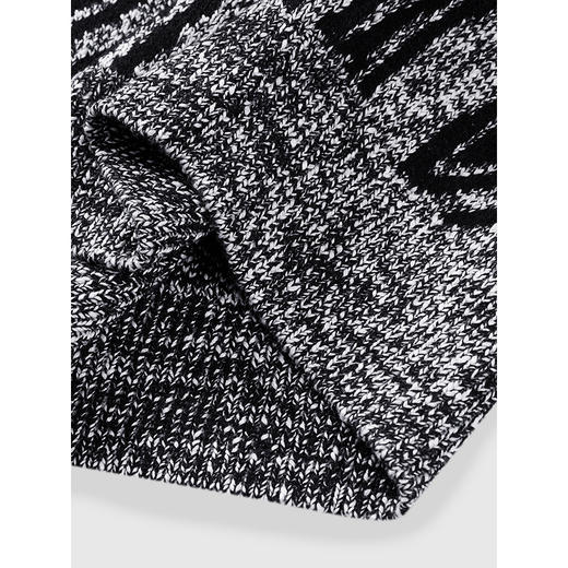 GXG男装 灰色提花设计毛衣宽松针织衫通勤男士线衫 2025春季热卖 商品图4