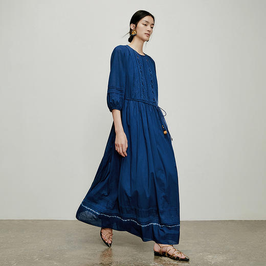 【林栖设计小店】手工腰绳|百搭多色优雅镂空花边2026夏新款连衣裙两件套1962119 商品图4