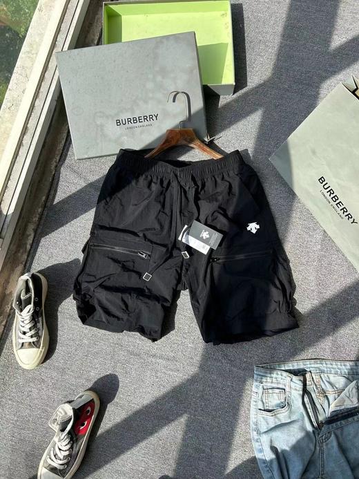 F0318118夏季休闲腰围松紧+抽绳设计立体拉链口袋工装短裤 商品图7