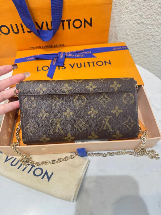 LV Flower Compact 花卉 挂锁 老花拼皮 钱包 商品图1