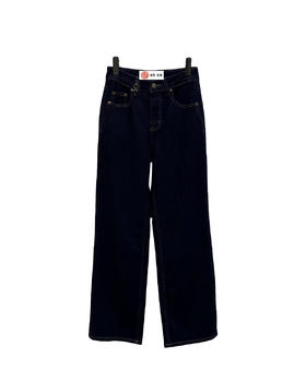 女款链扣棉牛仔裤长裤la024