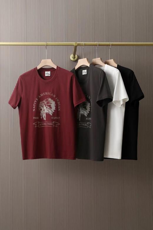 F0318104早春集结色彩定义美学全棉潮流复古印花T 商品图1