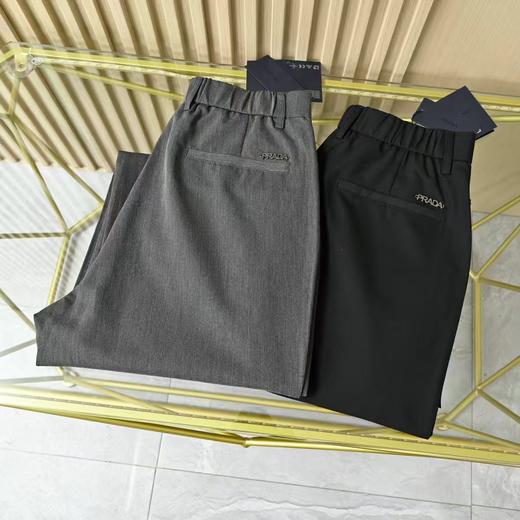 F031843春季新品男士垂感宽松低奢简约休闲直筒西裤 商品图3