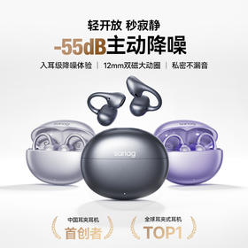 【主动降噪】塞那ANC Clip蓝牙耳机耳夹开放式无线2026新款Ai翻译