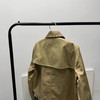 F031849春季新款短款老花卡其色短款巴恩风外套风衣 商品缩略图1