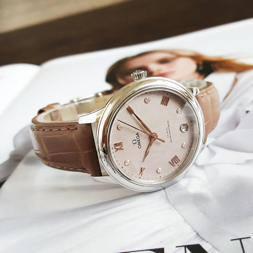 【95新】OMEGA 欧米茄434.13.34.20.52.002天文台认证同轴自动机械机芯日期显示34MM（女款）碟飞系列精钢090326AK04 商品图5