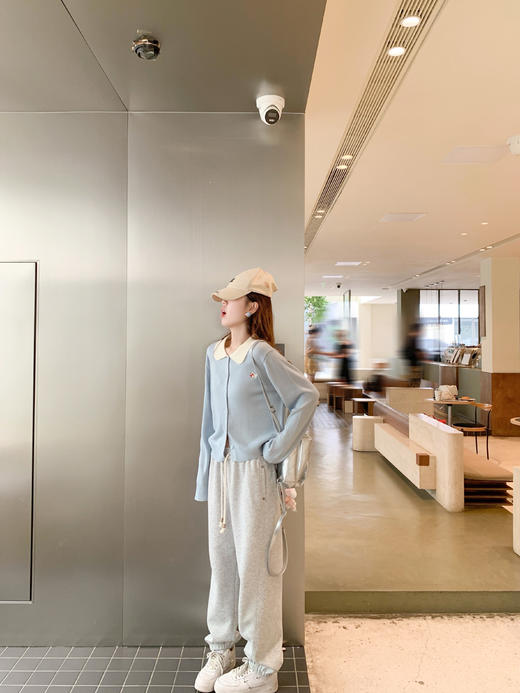 <曾小咸推荐>3.20现货秒杀 ！微信超特价！撞色polo领小狗刺绣针织衫 日常169.99 立减90 秒杀79.99！！ 商品图9