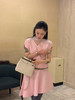 DUO智仙生 粉标 千金玫瑰 粉色针织气质半袖和波浪半裙套装 商品缩略图0