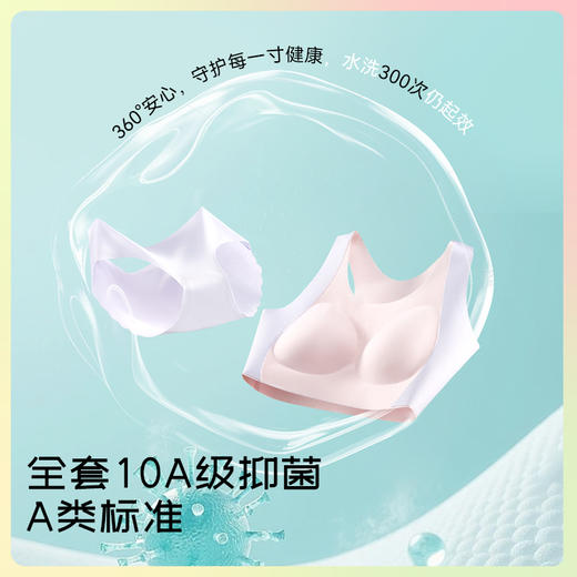 MILOFISH米乐鱼无痕冰丝少女分段文胸内衣套装 商品图2