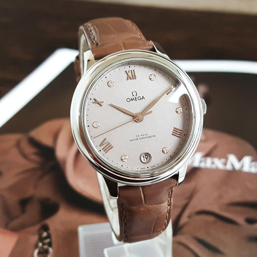 【95新】OMEGA 欧米茄434.13.34.20.52.002天文台认证同轴自动机械机芯日期显示34MM（女款）碟飞系列精钢090326AK04 商品图3