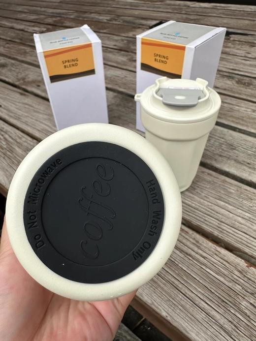 F031815小蓝瓶水杯便携户外女密封陶瓷内胆保温咖啡杯 商品图8