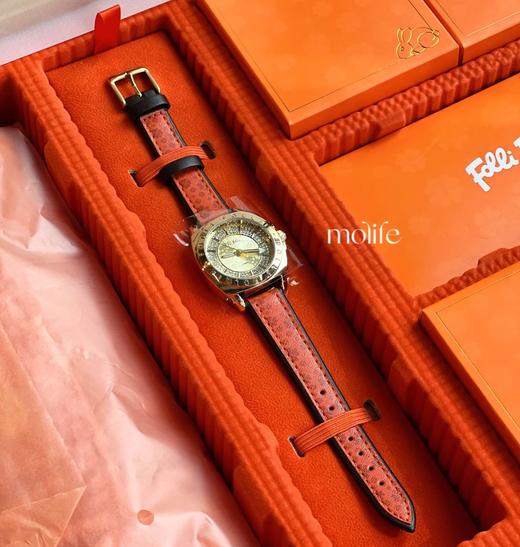 Folli Follie正品赋予幸运阳光手表+皮包+丝巾 礼盒 商品图3