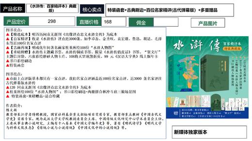 【典藏级特装刷边·专享7重好礼】《水浒传：百家精评本》 商品图10