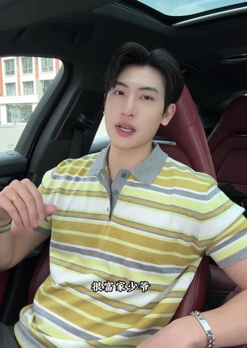 M198SDSA男装2026新款高贵轻奢复古文艺风舒适条纹polo翻领短袖T恤 商品图0