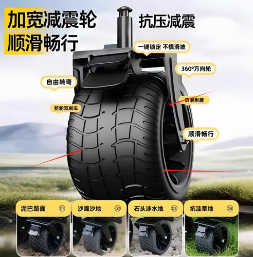 Westinghouse西屋150L便携可折叠营地车MN01C【10寸越野橡胶轮】 商品图2