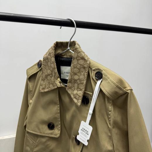 F031849春季新款短款老花卡其色短款巴恩风外套风衣 商品图2