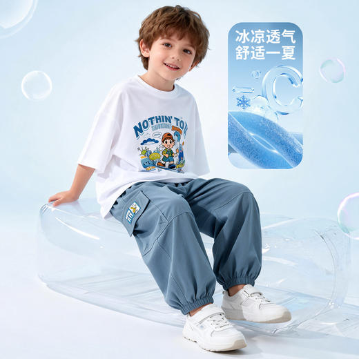 迪士尼米奇夏季男女童长裤工装裤ZD2FK018 商品图5