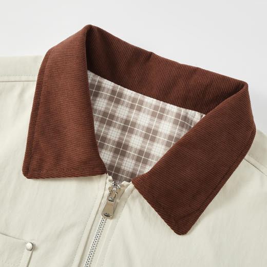 GXG男装【多口袋】26春季时尚潮流翻领撞色工装休闲男式夹克K&C 商品图6