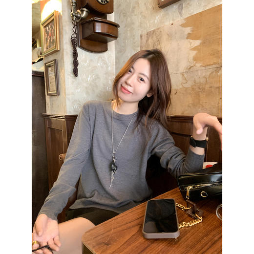 <曾小咸推荐>3.20现货秒杀 ！微信超特价！韩系3色长袖打底衫 日常119.99 立减60 秒杀59.99！！ 商品图3