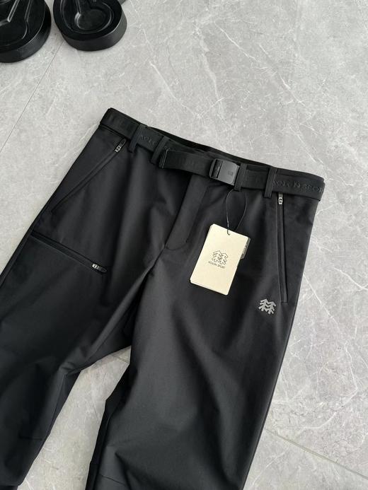 F0318108户外软壳裤修身剪裁四面弹力防泼水防风男士长裤 商品图4