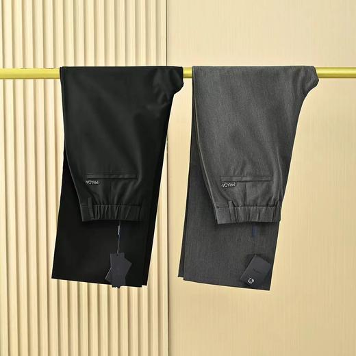 F031843春季新品男士垂感宽松低奢简约休闲直筒西裤 商品图4