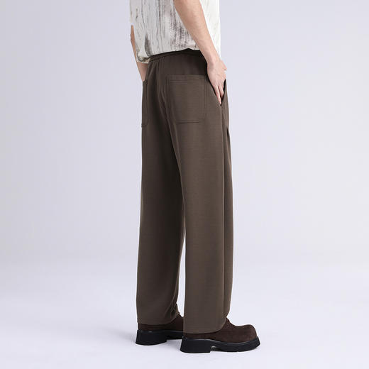 GXG男装【含莱赛尔】26夏季时尚舒适松紧腰系绳男式直筒休闲裤K&C 商品图3